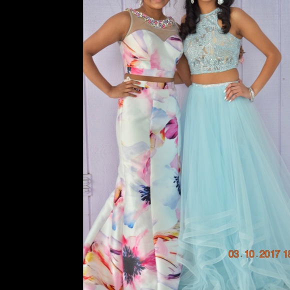 Two-Piece Prom Dress - Picture 2 of 4